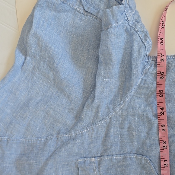 Tommy bahama 100% Linen button down Men's Light Blue Casual Shirt/ XXL - Picture 6 of 11